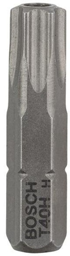 Bosch Schrauberbit Extra-Hart ISO 1173 C6.3 T40H L.25mm 1/4Zoll-Außen-6kt 2er Pack