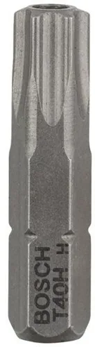 Bosch Schrauberbit Extra-Hart ISO 1173 C6.3 T40H L.25mm 1/4Zoll-Außen-6kt 2er Pack