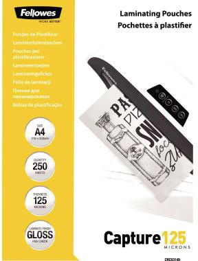 Fellowes Laminierfolie Capture 125 5314903 DIN A4 tr 250 St./Pack.
