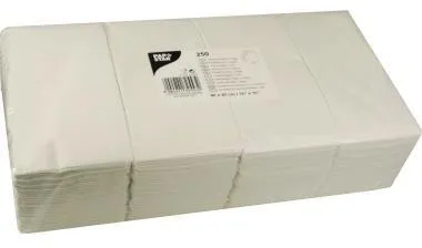PAPSTAR Serviette 82553 40x40cm 1/8 Falz 2lagig weiß 250 St./Pack.