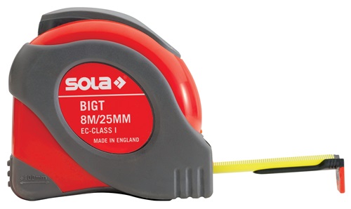 Taschenrollbandmaß BIG T EG I Kunststoff Stopptaste SOLA