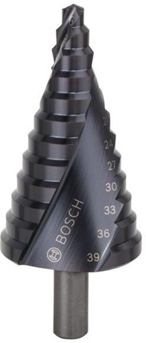 Bosch Stufenbohrer Stufen-D.6-30mm Schaft-D.10mm L.93,5mm HSS AlTiN-besch. 12 Stufen
