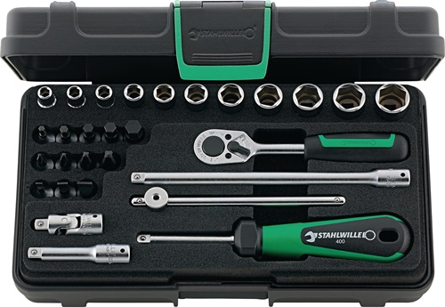 Steckschlüsselsatz 40/23/6 29-tlg.1/4 Zoll SW 5-14mm Z.22 6KT STAHLWILLE