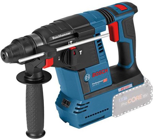Bosch Akku-Bohrhammer GBH 18V-26 Spannung 18V Kap.6Ah G.3,5kg Li-Ion o.Akku/Ladegerät