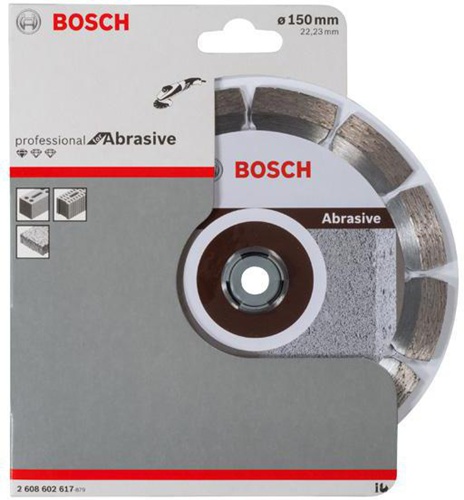 Bosch Diamanttrennscheibe Standard for Abrasive D.150mm Bohrungs-D.22,23mm