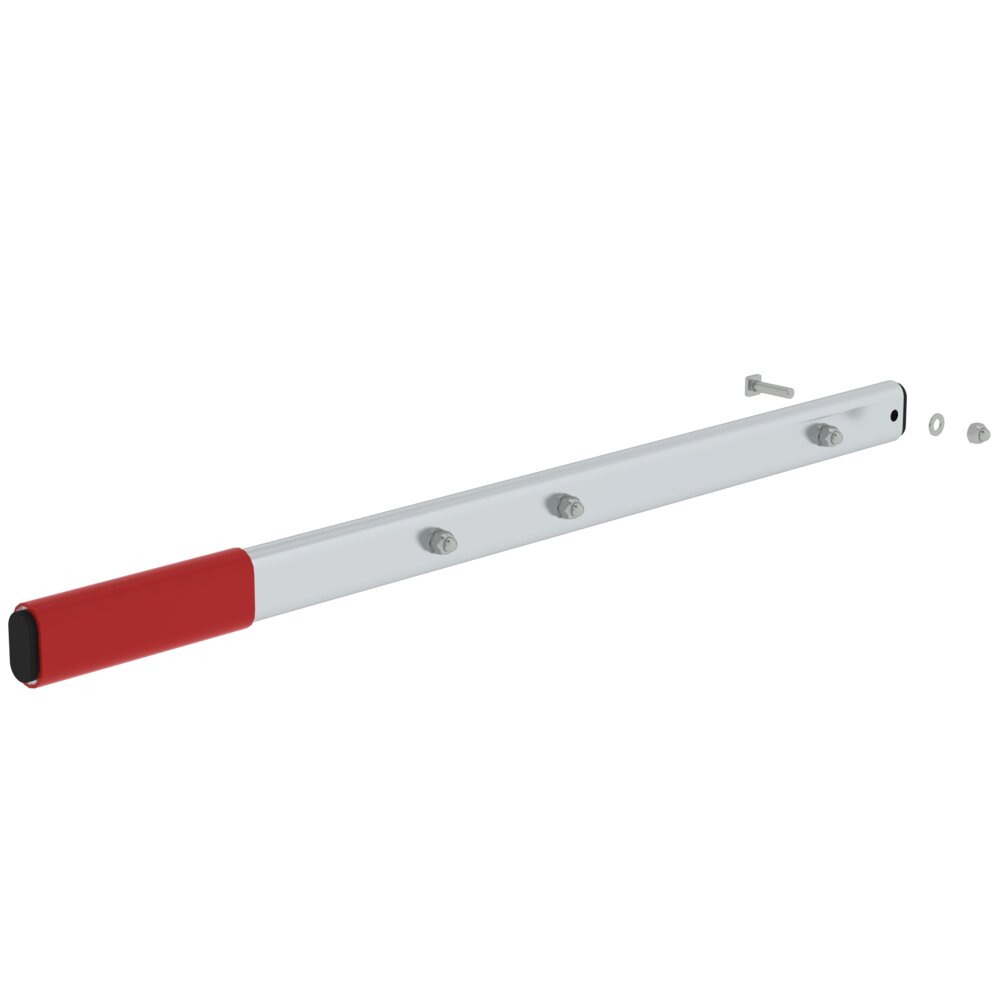 MUNK Schiebegriff inkl. Schrumpfschlauch für Arbeitspodest fahrbar 2 stufig, Länge 750mm