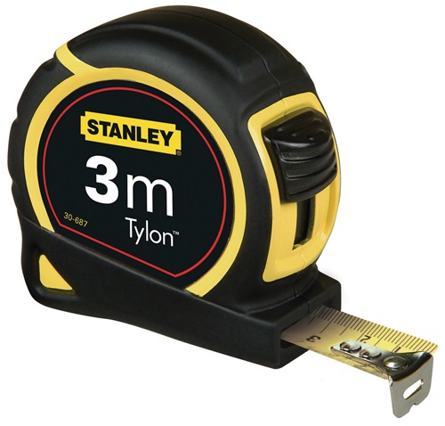 Taschenrollbandmaß Tylon™ L.8m B.25mm mm/cm EG II Ku.Gürtelclip STANLEY