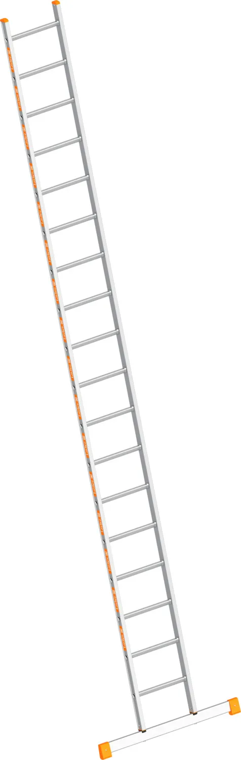 Layher Sprossenanlegeleiter TOPIC 1054 18 Sprossen mit Traverse