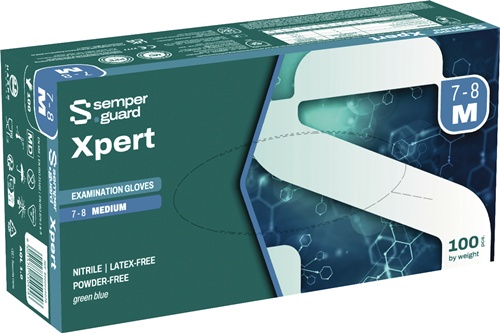 Einweghandschuhe SEMPERGUARD XPERT Nitril EN 420, EN 374, EN 455, EN 421 Kat. III SEMPERMED