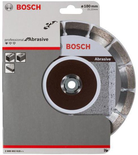 Bosch Diamanttrennscheibe Standard for Abrasive D.180mm Bohrungs-D.22,23mm