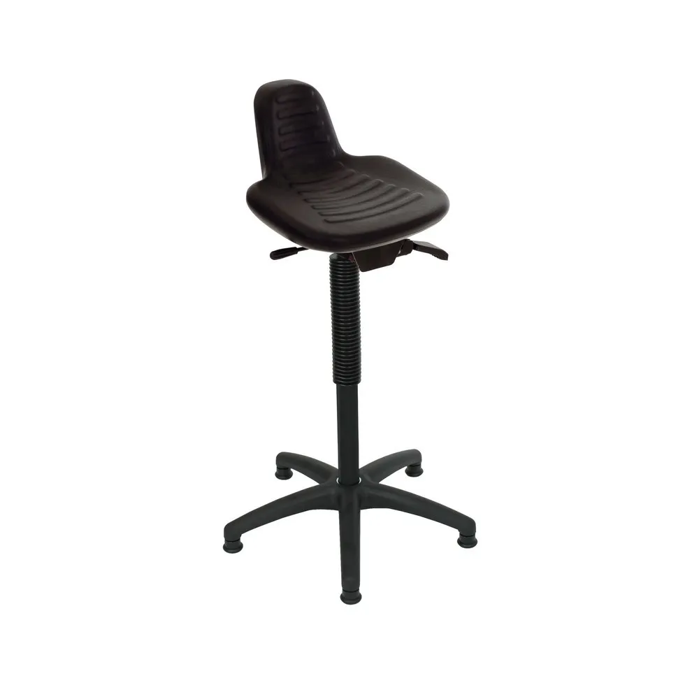 HEMMDAL Stehsitz, PU-Sitz mit Rückenstütze + Tragegriff, Sitzhöhe 580-840 mm