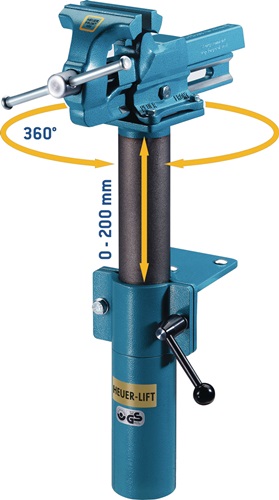 Höhenverstellgerät HEUER Lift um 360° drehbar HEUER