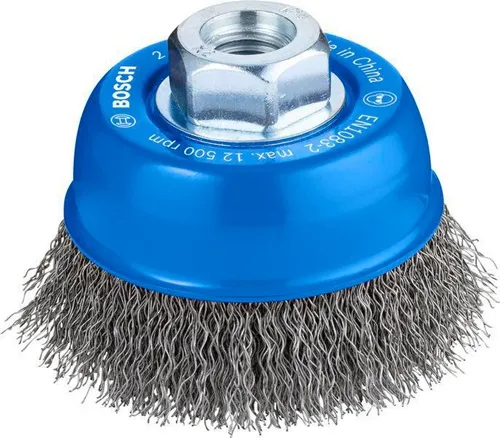 Bosch Topfbürste D.70mm Draht-St.0,3mm Stahldraht M14 max.Drehz.12500 1/min