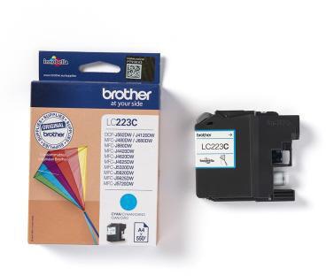 Brother Tintenpatrone LC223C 550 Seiten cyan
