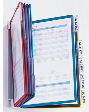 DURABLE Sichttafelständer SHERPA Wall 10 563100 DIN A4 sw/rt