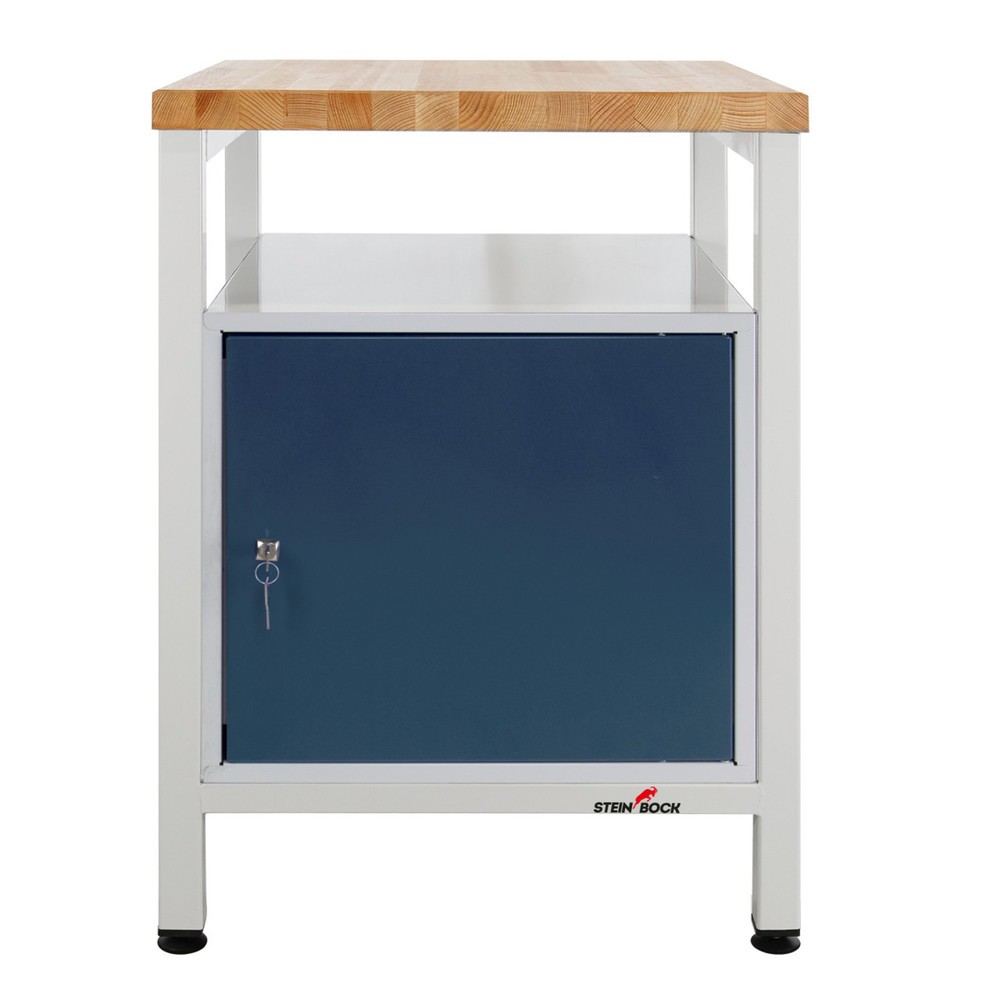 Steinbock® Werkbank Premium, 1 Ablage, 1 Tür, TK 300 kg