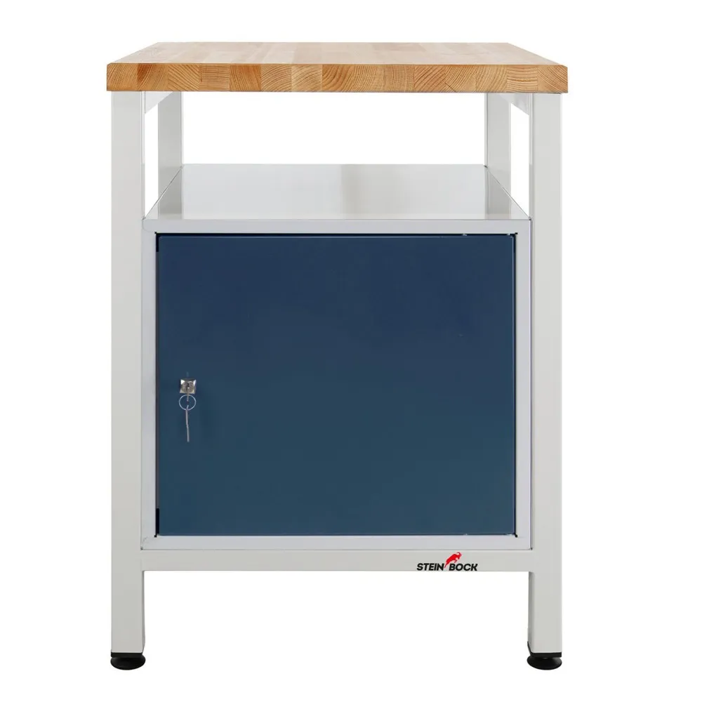 Steinbock® Werkbank Premium, 1 Ablage, 1 Tür, TK 300 kg