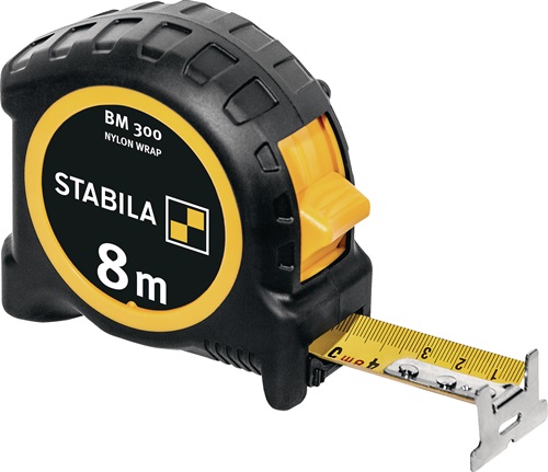 Taschenrollbandmaß BM 300 EG II PC-ABS / TPE EASY-CLIP STABILA
