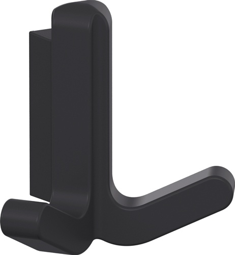 Doppelhaken Ser.477 matt,elastisch Ku.(TPU) 92 grau H.69mm HEWI