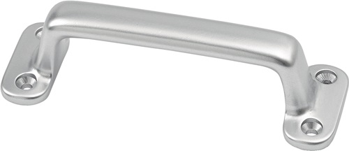Handgriff Aluminiumguss silberfarbig eloxiert Anzahl Löcher 4, Ø 3,7 mm HERMETA