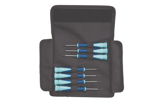 Feinmechanikerschraubendrehersatz 7 teilig TECWERK