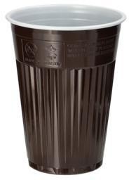 PAPSTAR Thermobecher 90349 0,18l PS braun 100St.