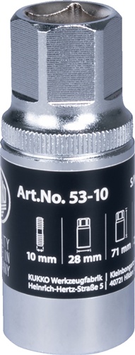 Stehbolzenausdreher 53-8 f.Bolzen-D.8mm Körper-D.25mm L.60mm KUKKO