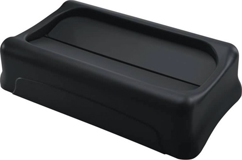 Deckel PE schwarz B297xT521mm f.Wertstoffsammler 60/87l Schwingdeckel RUBBERMAID