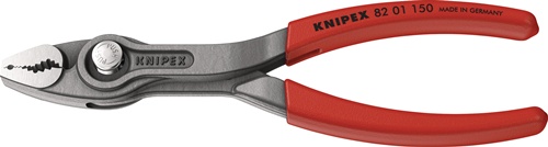 Frontgreifzange TwinGrip L.150mm pol.Ku.-Überzug schwarz atram.KNIPEX