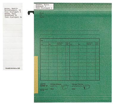 Leitz Beschriftungsschild ALPHA 24650001 weiß 100 St./Pack.