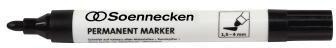 Soennecken Permanentmarker 3107 4mm Rundspitze schwarz