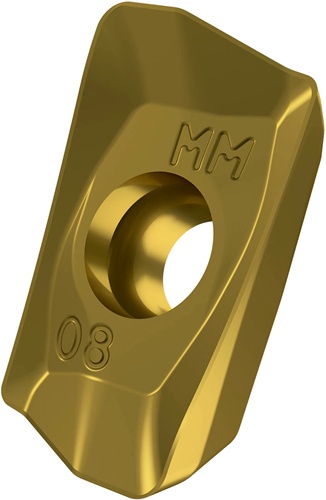 Fräswendeschneidplatte ISO ADMX 11T304SR-MM:M6330 D.2,9mm PVD beschichtet Gold