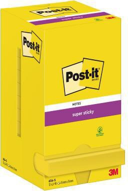 Post-it Haftnotiz 654-S 76x76mm 90Bl ge 12St ge