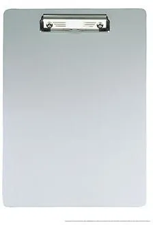 MAUL Schreibplatte 2352808 DIN A4 Klemmdicke 10mm Aluminium silber