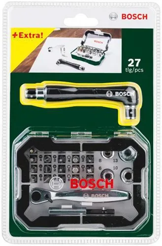 Bosch Schraubendreher-Bitset 26tlg. LxBxH 230x150x45mm G.0,41kg m.Ratsche