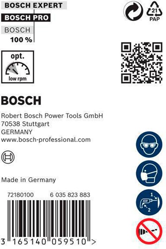 Bosch Schalungsbohrer PRO Wood D.14mm L.600mm Schaft-D.8mm HSS f.Bohrm.m.13mm-Futter