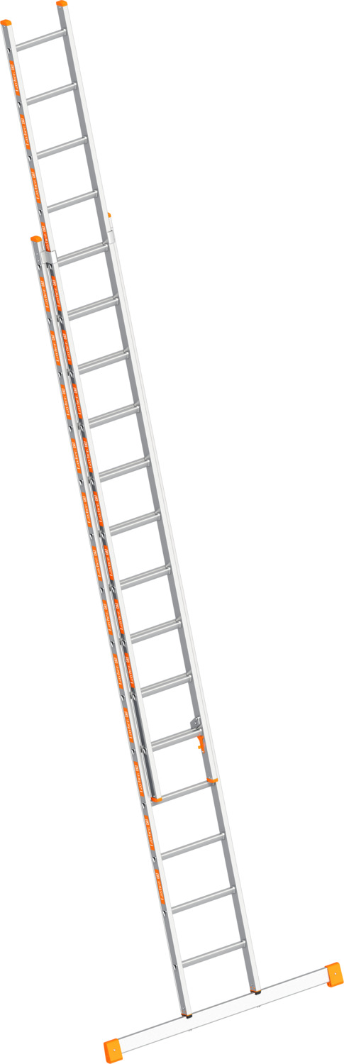 Layher Schiebeleiter TOPIC 1035 2x14 Sprossen mit Traverse