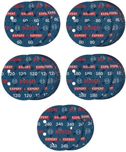 Bosch Folienschleifscheibe EXPERT O780 55tlg. D.125mm Körnung 60/80/120/180/240
