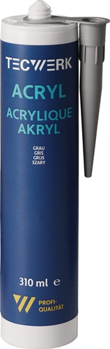 Acryl 310ml grau Kartusche TECWERK
