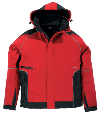 FHB Softshelljacke WALTER rot/schwarz (78518 )