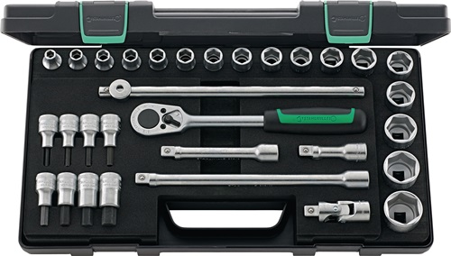 Steckschlüsselsatz 52/54/25/6 31-tlg.1/2 Zoll SW 8-32mm Z.36 6KT STAHLWILLE