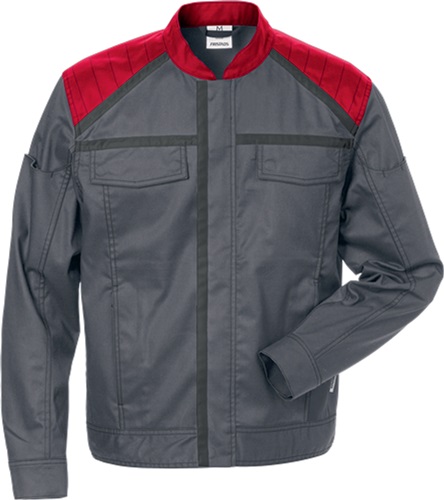 FRISTADS Bundjacke 4555 STFP Gr.M Grau/Rot