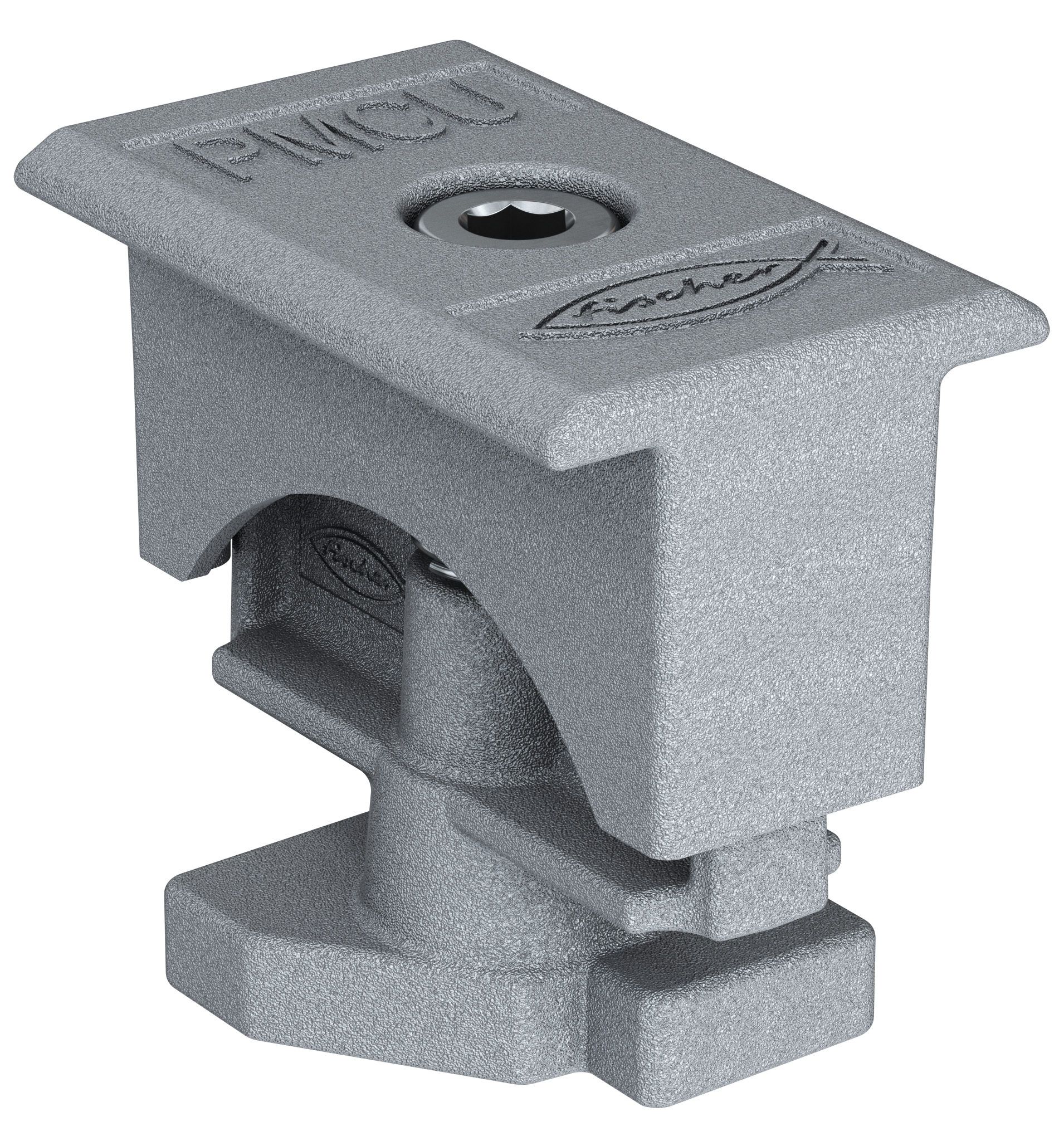 fischer Universal-Mittelklemme vormontiert PM C U 30 - 50 AL, Aluminium