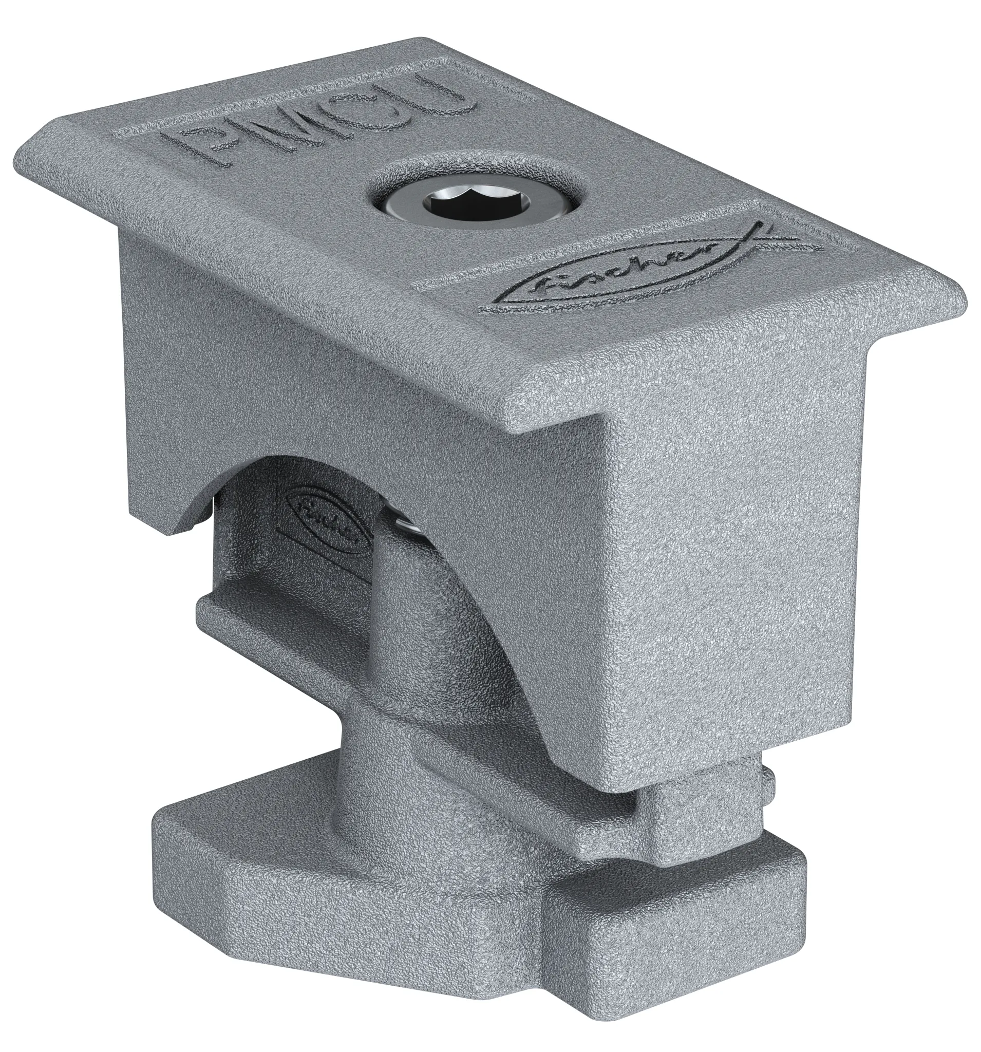 fischer Universal-Mittelklemme vormontiert PM C U 30 - 50 AL, Aluminium