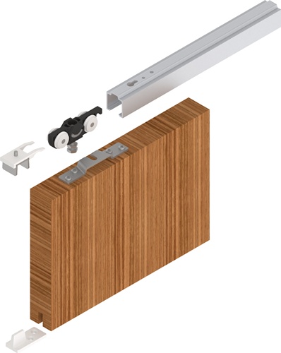 Schiebetürsystem 73 80kg 1700mm EV1 elox.HLT ab 20mm Kompletts.