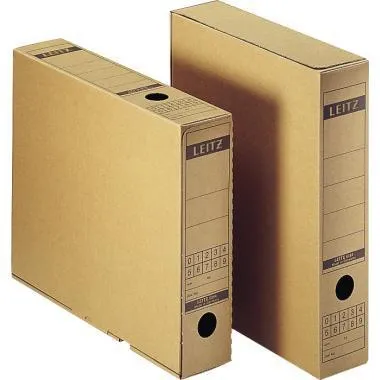 Leitz Archivbox 60840000 DIN A4 max. 63mm Wellpappe naturbraun