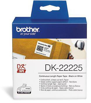 Brother Endlosetikettenrolle DK22225 30,48mx38mm Papier ws