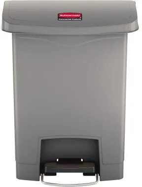 Rubbermaid Tretabfalleimer Slim Jim 1883600 Kunststoff 30l grau