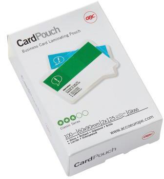 GBC Folientasche CardPouch 3743157 60x90mm 100 St./Pack.