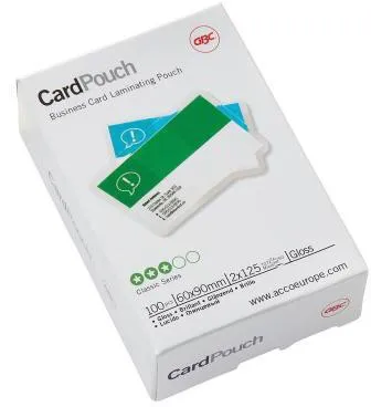 GBC Folientasche CardPouch 3743157 60x90mm 100 St./Pack.